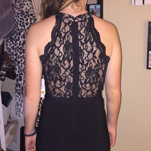 Black/Nude Prom Dress - Picture 3 of 5